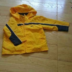 Nike Athletics hooded yellow jacket 24M